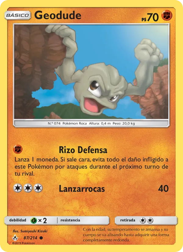 Geodude Vínculos Indestructibles 87/214