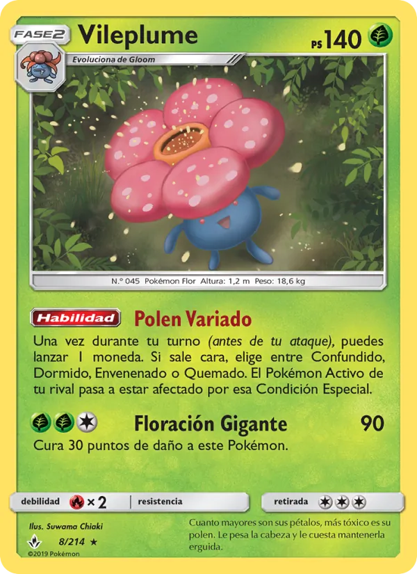 Vileplume Vínculos Indestructibles 8/214