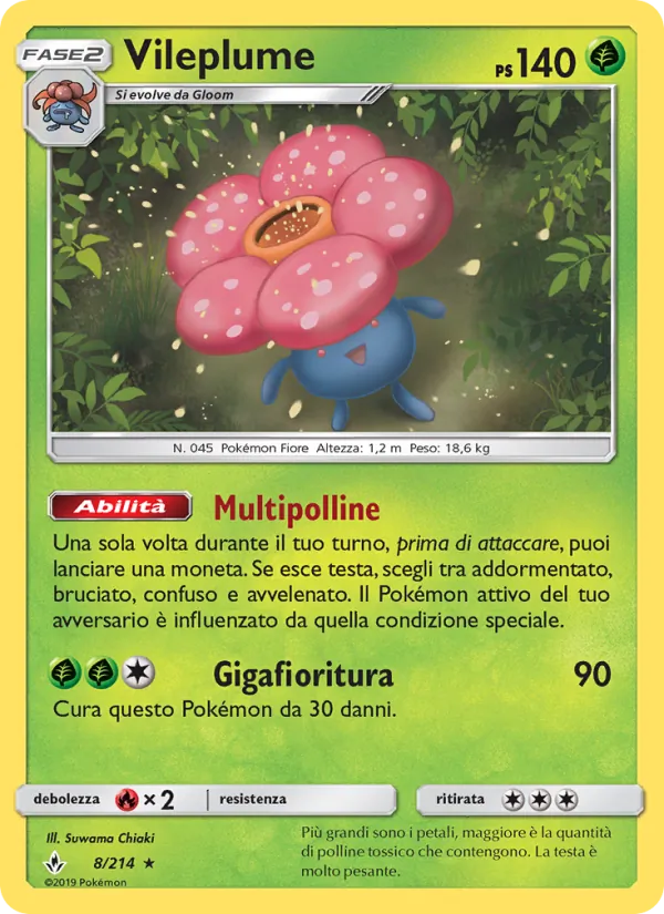 Vileplume Legami Inossidabili 8/214