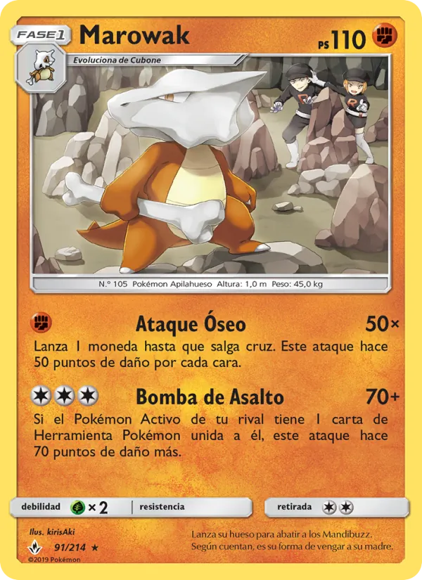 Marowak Vínculos Indestructibles 91/214