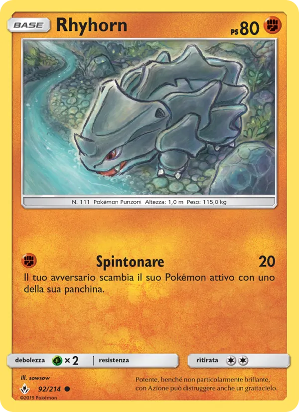 Rhyhorn Legami Inossidabili 92/214