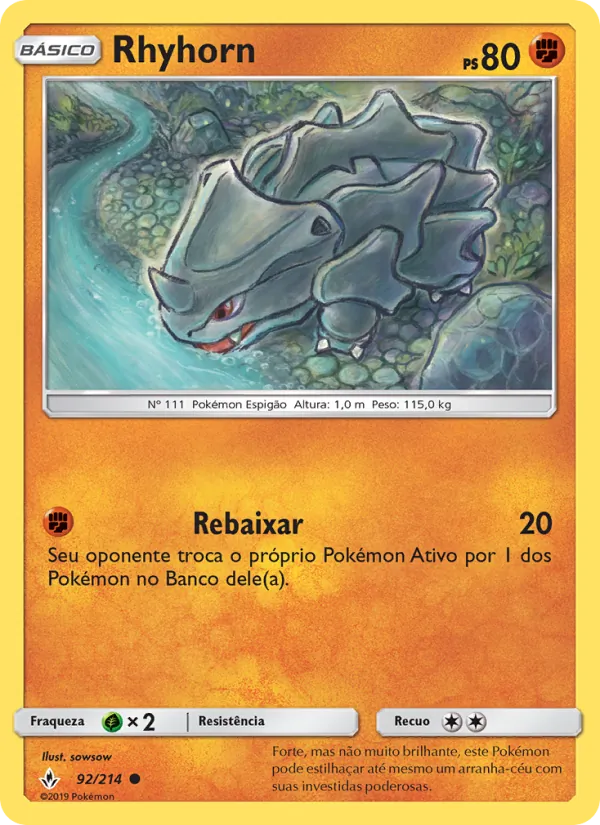 Rhyhorn Elos Inquebráveis 92/214