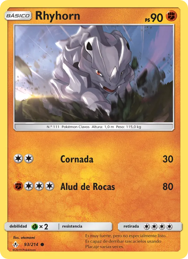 Rhyhorn Vínculos Indestructibles 93/214