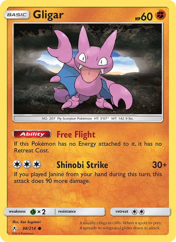 Gligar Unbroken Bonds 98/214