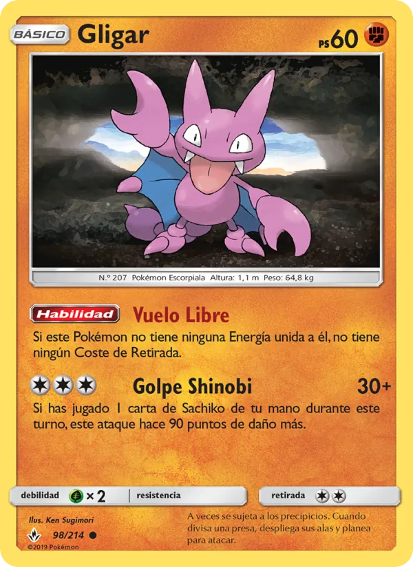 Gligar Vínculos Indestructibles 98/214