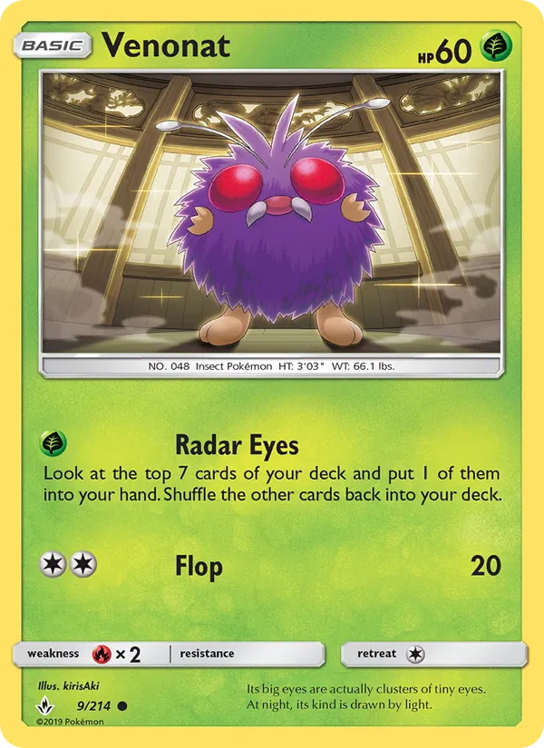 Venonat Unbroken Bonds 9/214