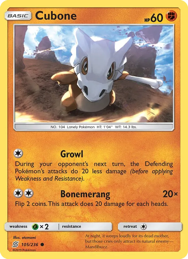 Cubone Unified Minds 105/236