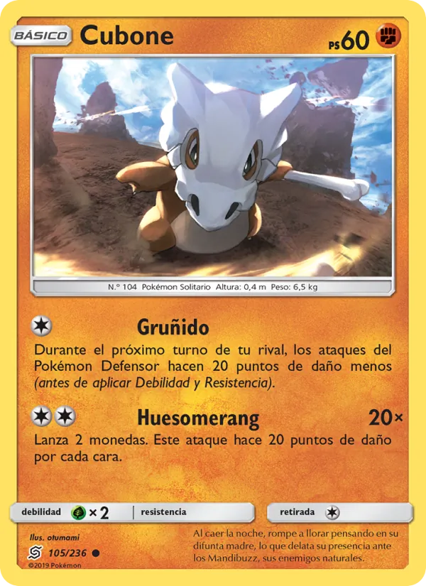 Cubone Mentes Unidas 105/236