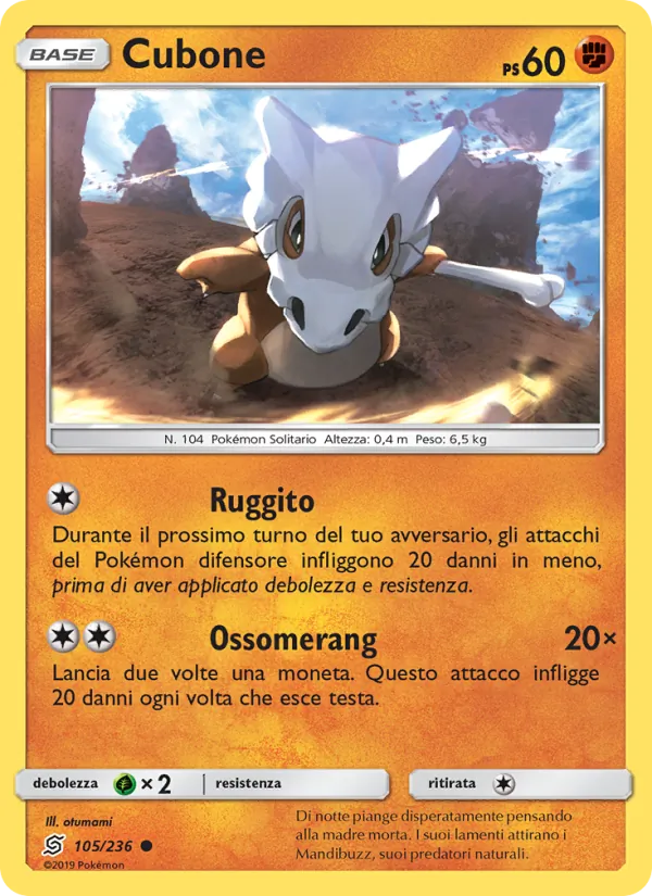 Cubone Sintonia Mentale 105/236