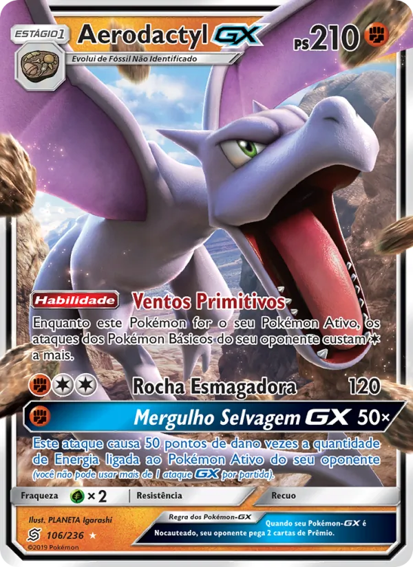 Aerodactyl GX Sintonia Mental 106/236