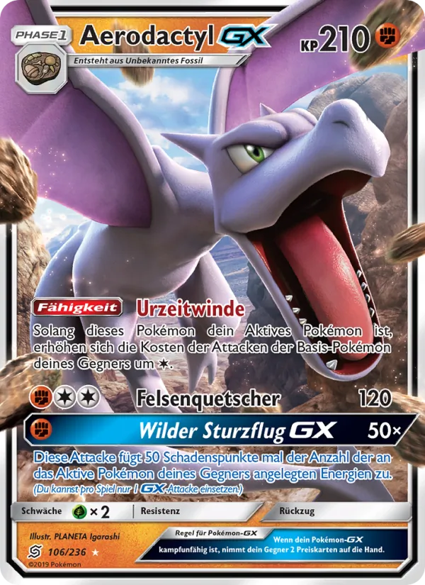 Aerodactyl GX Bund der Gleichgesinnten 106/236