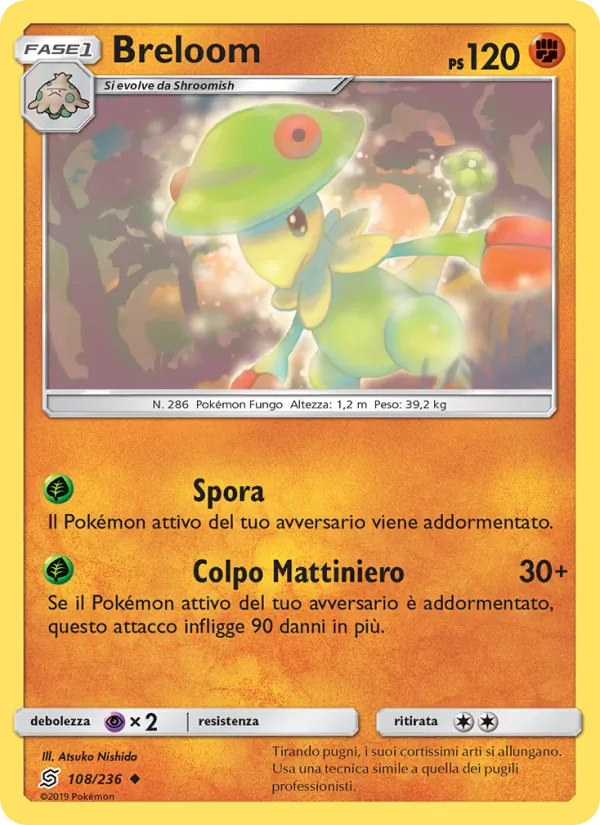 Breloom Sintonia Mentale 108/236