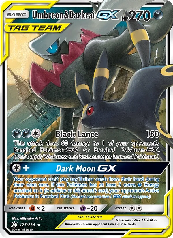 Umbreon & Darkrai GX Unified Minds 125/236