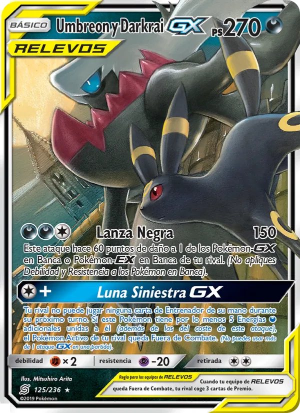 Umbreon y Darkrai GX Mentes Unidas 125/236