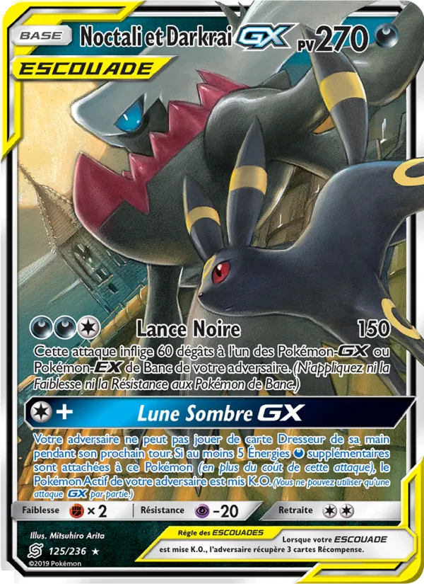 Noctali et Darkrai GX Harmonie des Esprits 125/236