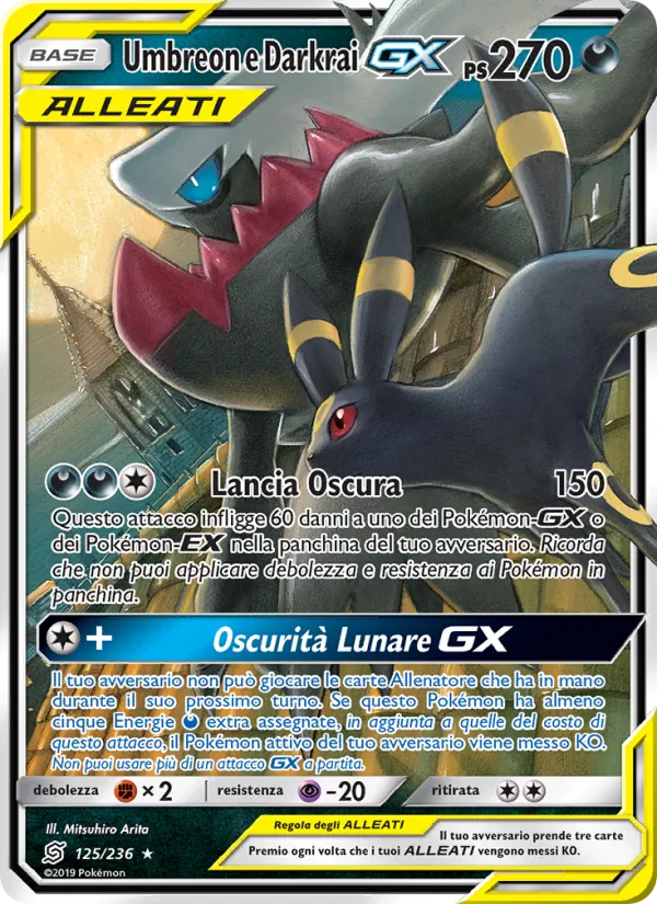 Umbreon e Darkrai GX Sintonia Mentale 125/236
