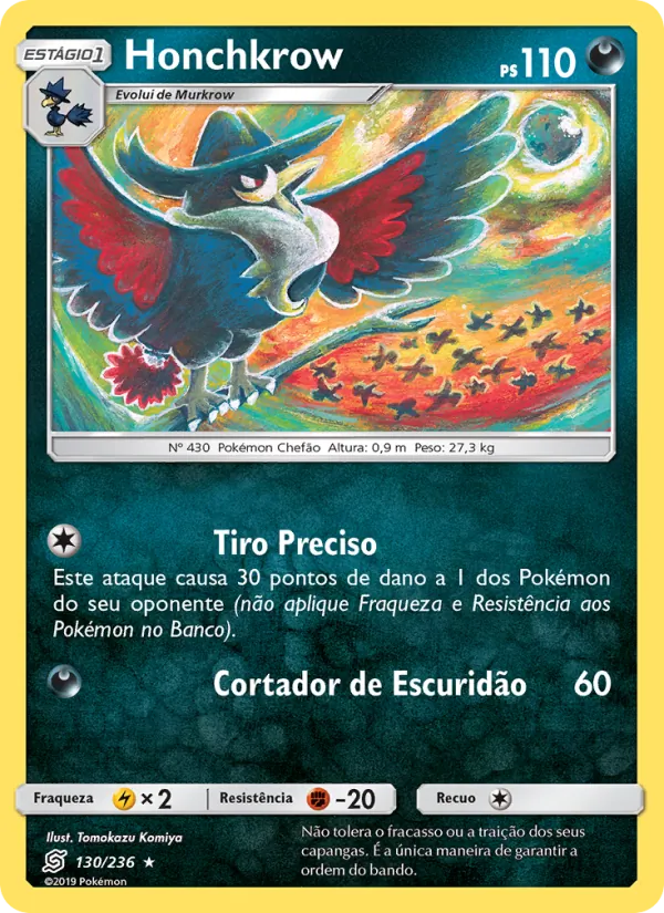 Honchkrow Sintonia Mental 130/236