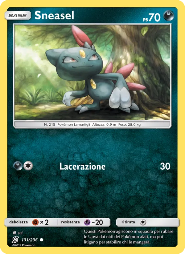 Sneasel Sintonia Mentale 131/236