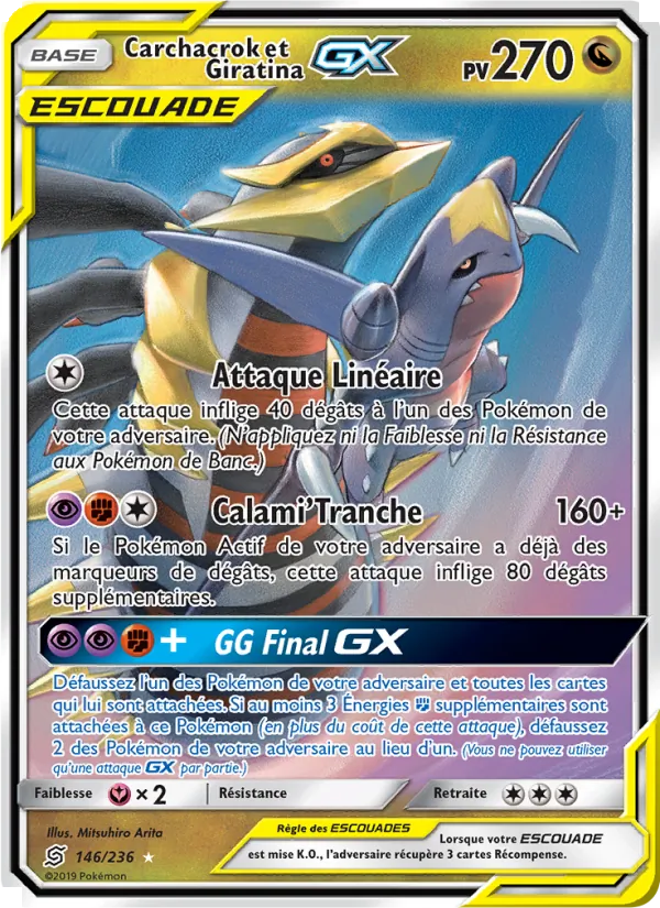 Carchacrok et Giratina GX Harmonie des Esprits 146/236