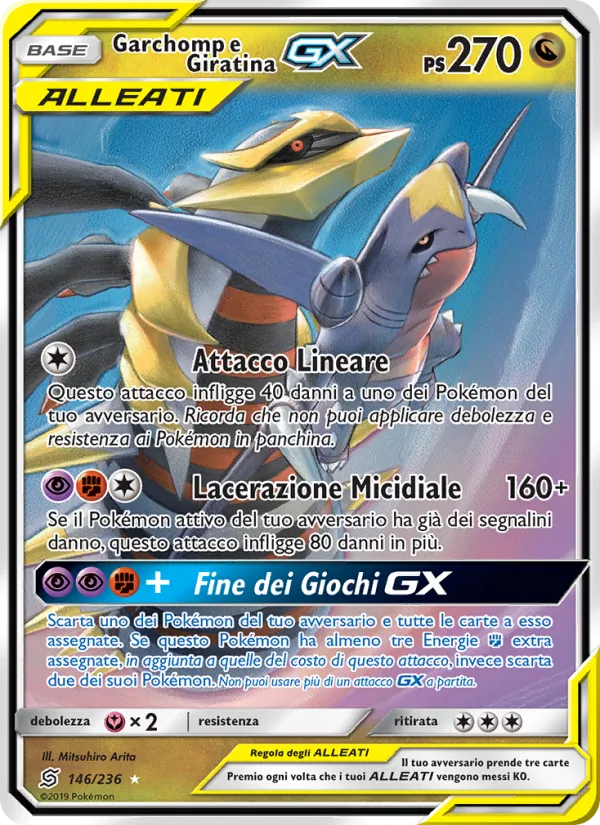 Garchomp e Giratina GX Sintonia Mentale 146/236
