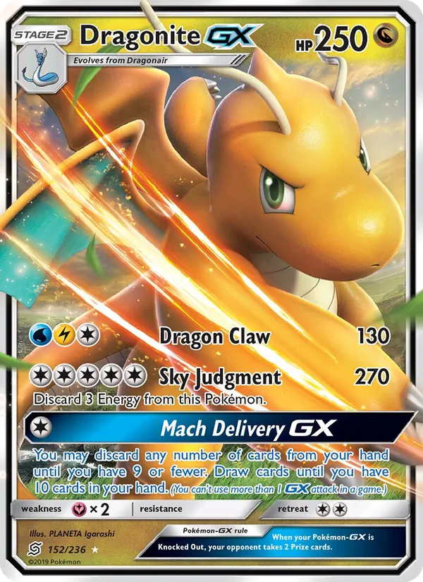 Dragonite GX Unified Minds 152/236