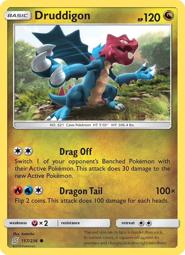 Druddigon Unified Minds 157/236