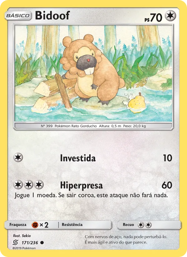 Bidoof Sintonia Mental 171/236