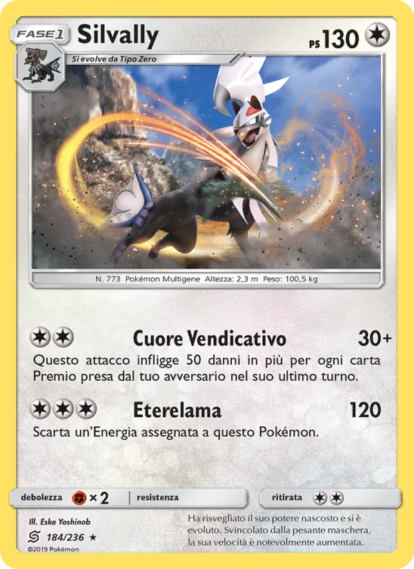 Silvally Sintonia Mentale 184/236
