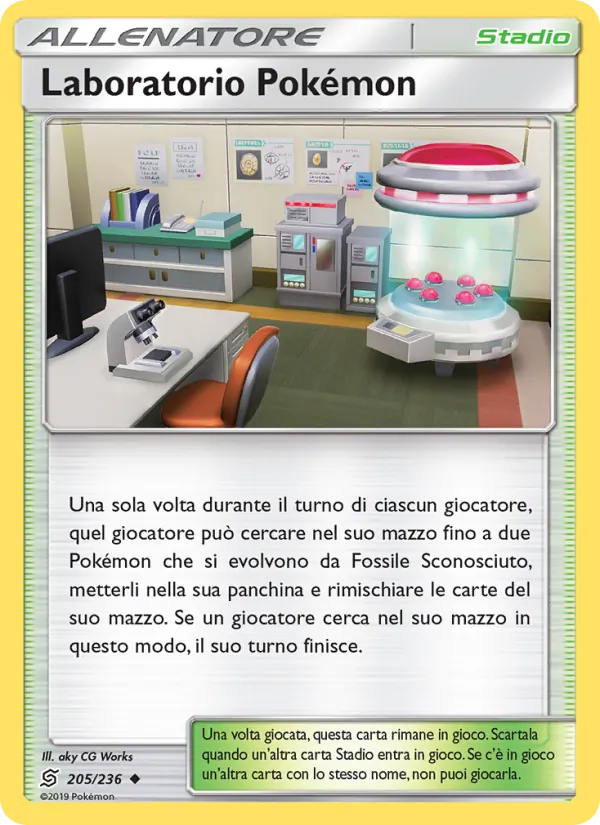 Laboratorio Pokémon Sintonia Mentale 205/236