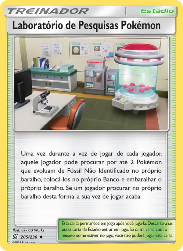 Laboratório de Pesquisas Pokémon Sintonia Mental 205/236