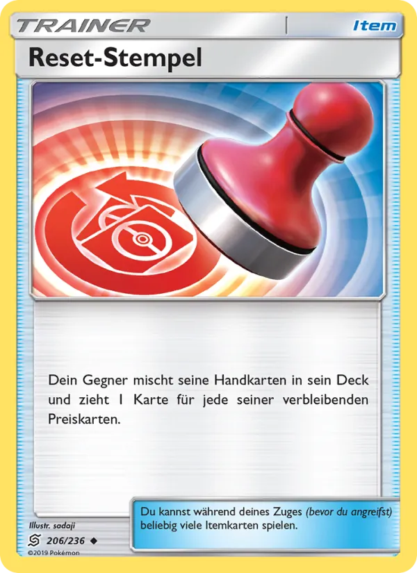 Reset-Stempel Bund der Gleichgesinnten 206/236