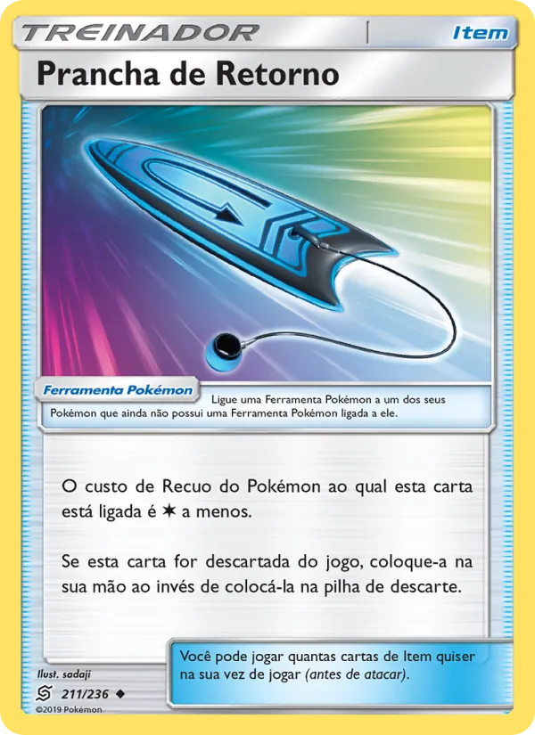 Prancha de Retorno Sintonia Mental 211/236