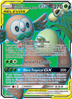 Rowlet y Exeggutor de Alola GX