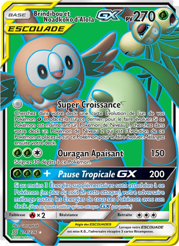 Brindibou et Noadkoko d’Alola GX Harmonie des Esprits 214/236