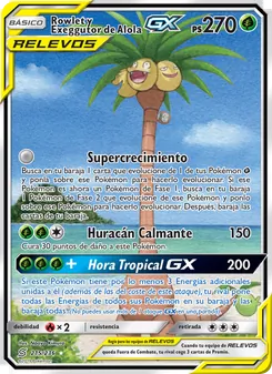 Rowlet y Exeggutor de Alola GX