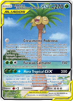 Rowlet e Exeggutor de Alola GX