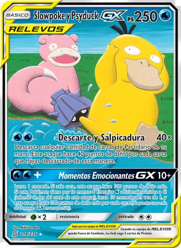 Slowpoke y Psyduck GX Mentes Unidas 218/236