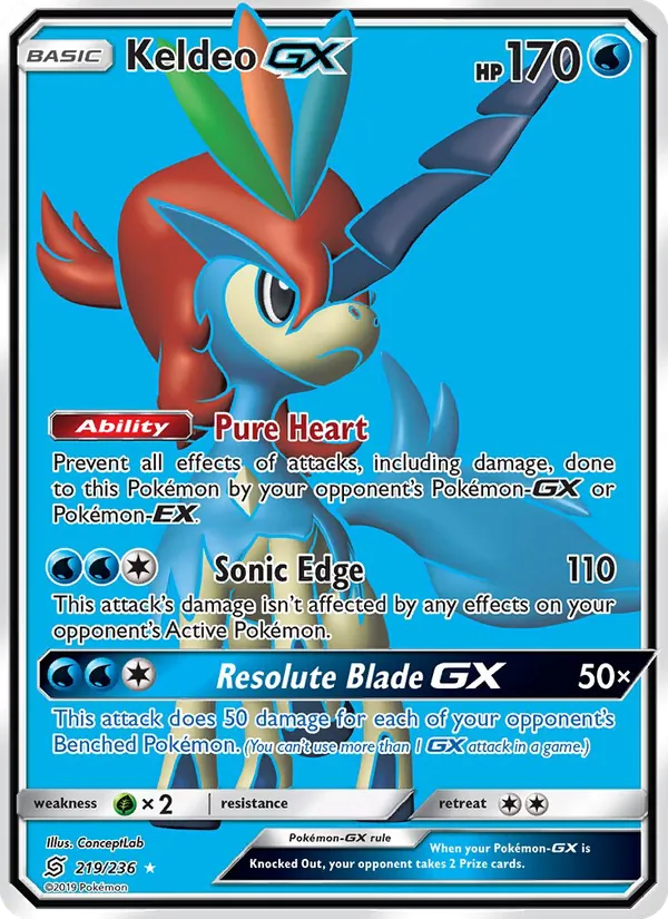 Keldeo GX Unified Minds 219/236