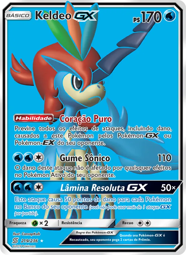 Keldeo GX Sintonia Mental 219/236