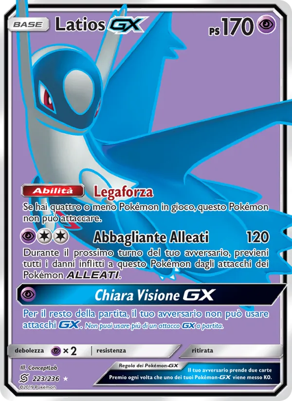 Latios GX Sintonia Mentale 223/236