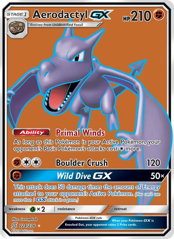 Aerodactyl GX Unified Minds 224/236