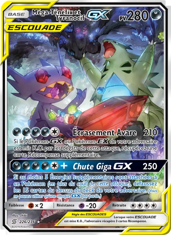 Méga-Ténéfix et Tyranocif GX Harmonie des Esprits 226/236