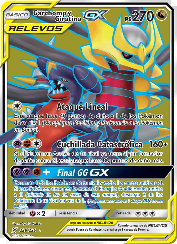 Garchomp y Giratina GX Mentes Unidas 228/236