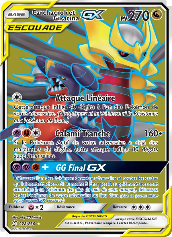 Carchacrok et Giratina GX Harmonie des Esprits 228/236