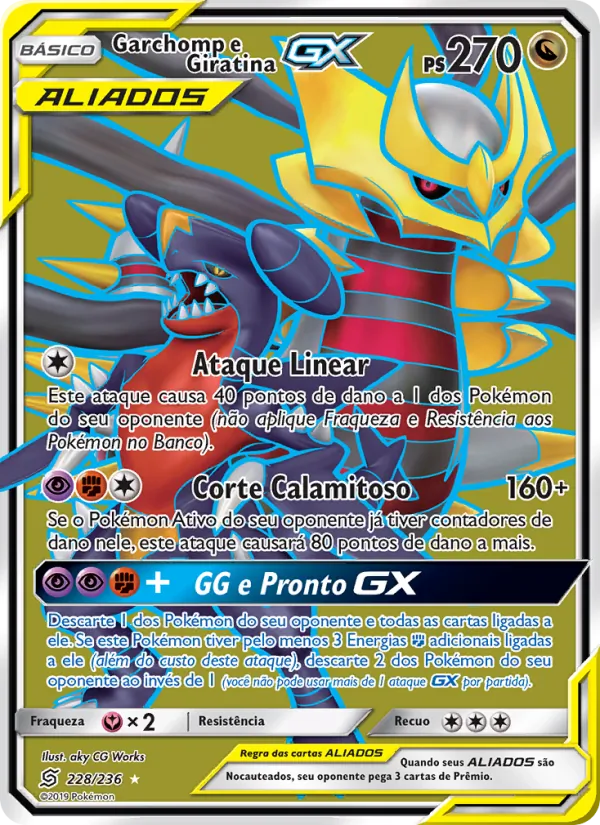 Garchomp e Giratina GX Sintonia Mental 228/236