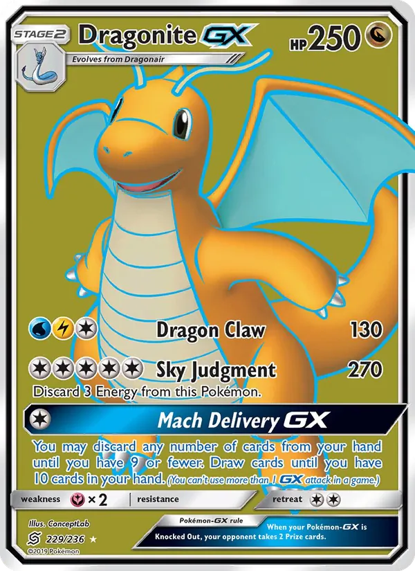 Dragonite GX Unified Minds 229/236