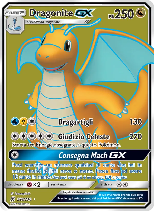 Dragonite GX Sintonia Mentale 229/236