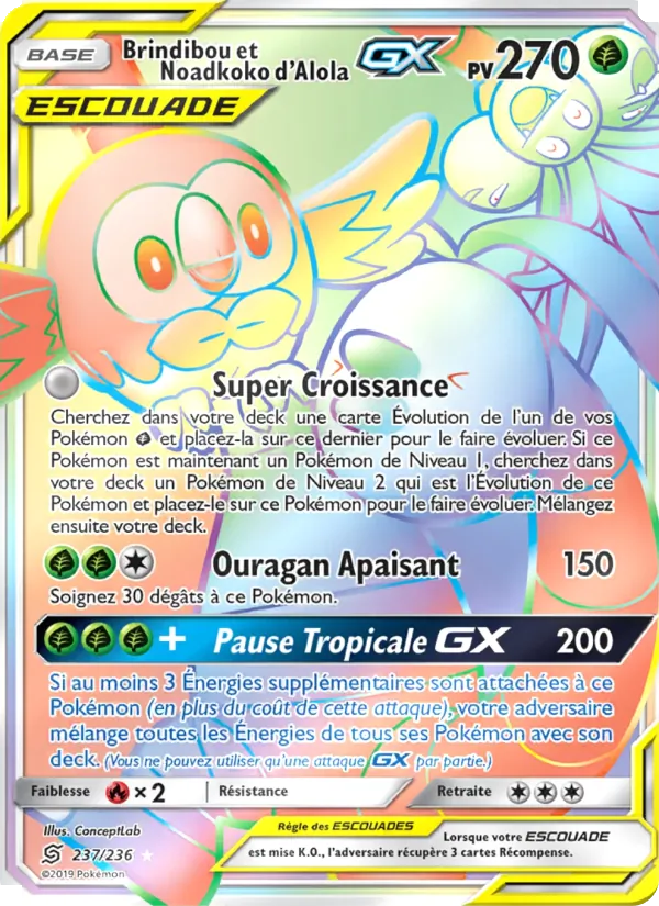 Brindibou et Noadkoko d’Alola GX Harmonie des Esprits 237/236