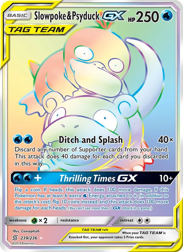 Slowpoke & Psyduck GX Unified Minds 239/236