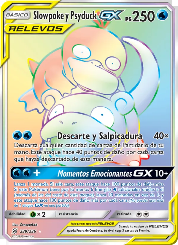 Slowpoke y Psyduck GX Mentes Unidas 239/236